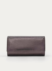 BOLSO CLUTCH FIESTA PLOMO METALIZADO CADENA