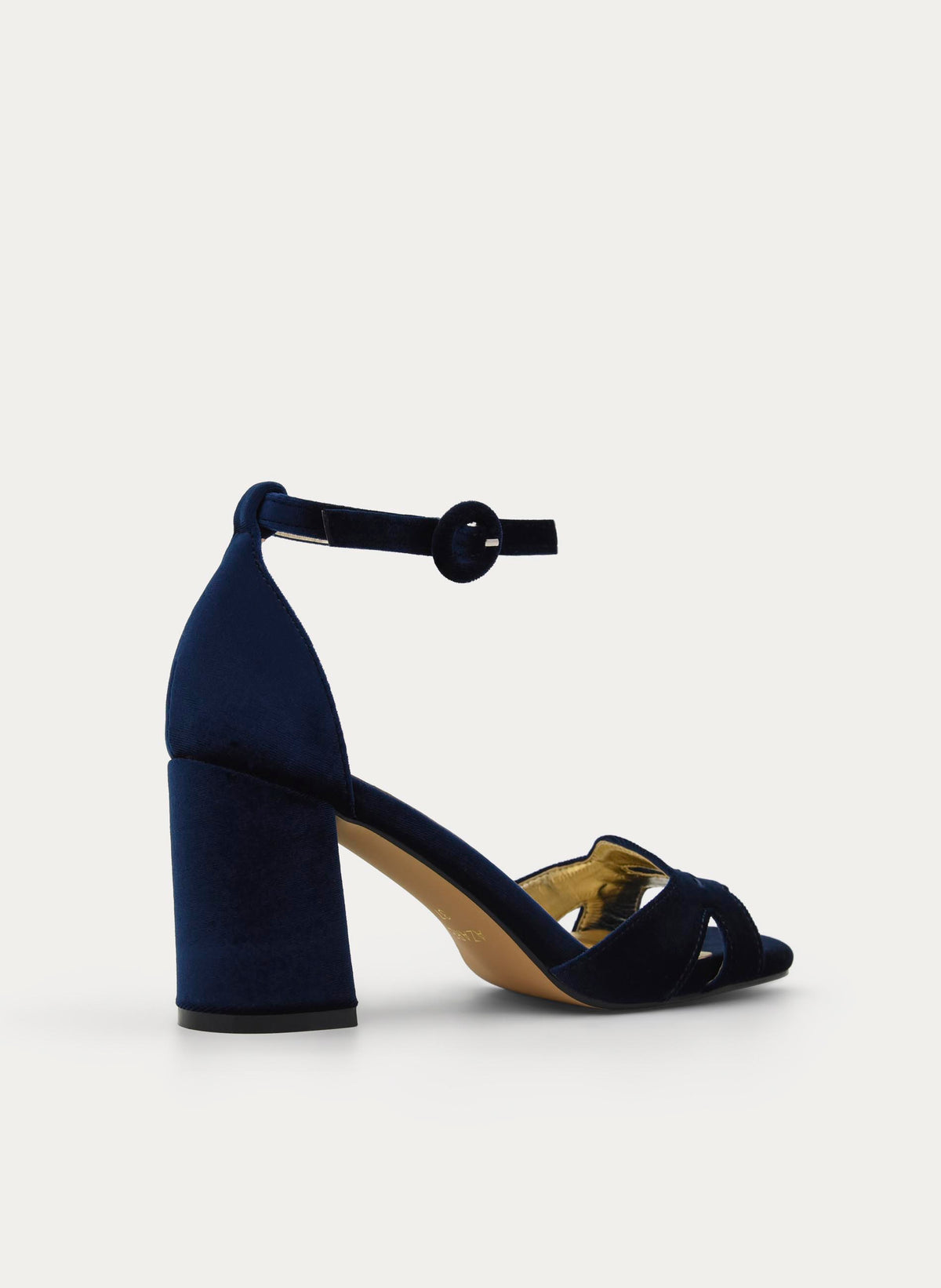 SANDALIA DE TERCIOPELO MARINO ELEGANTE