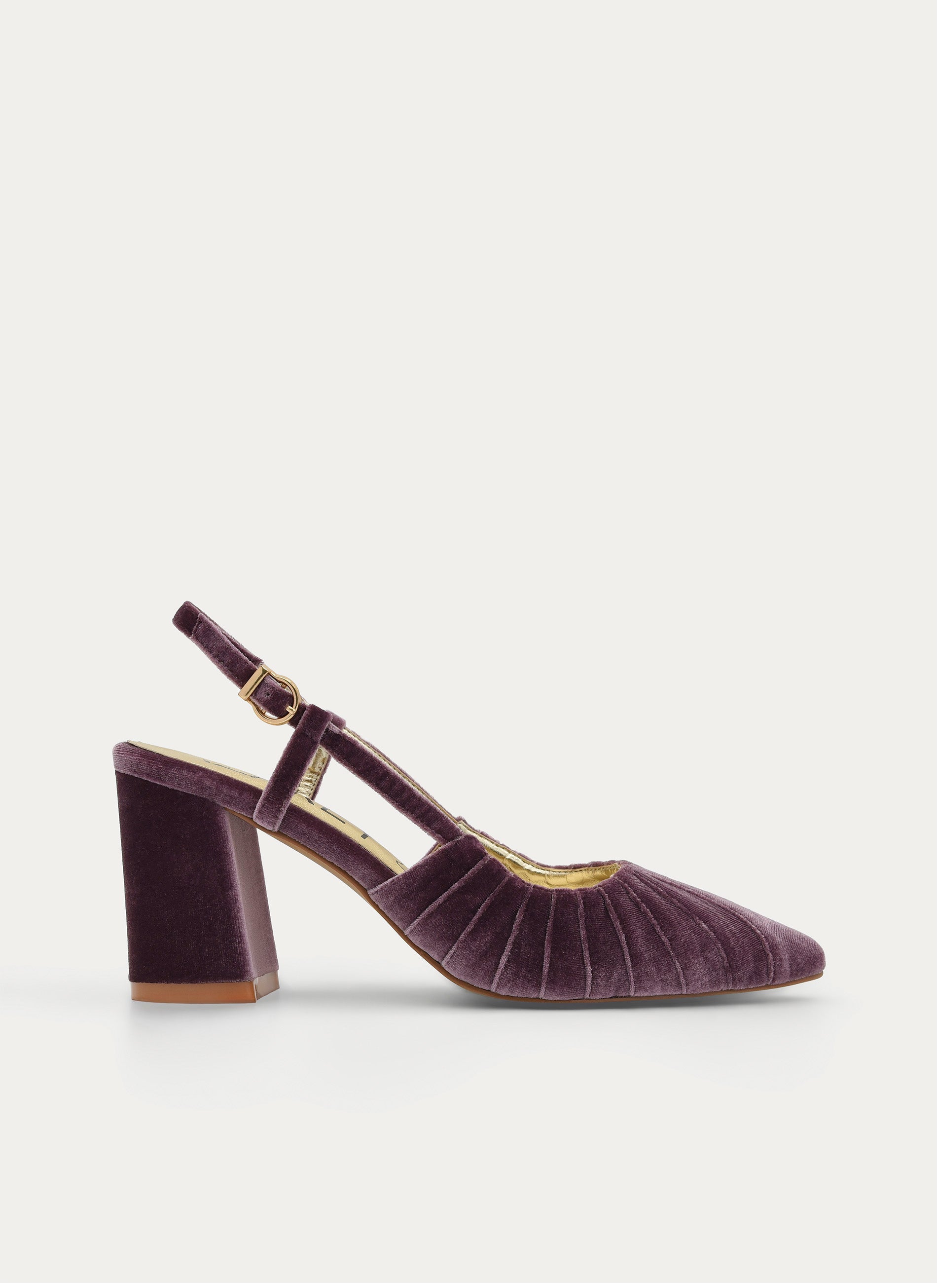 MAUVE SLINGBACK VELVET SHOE