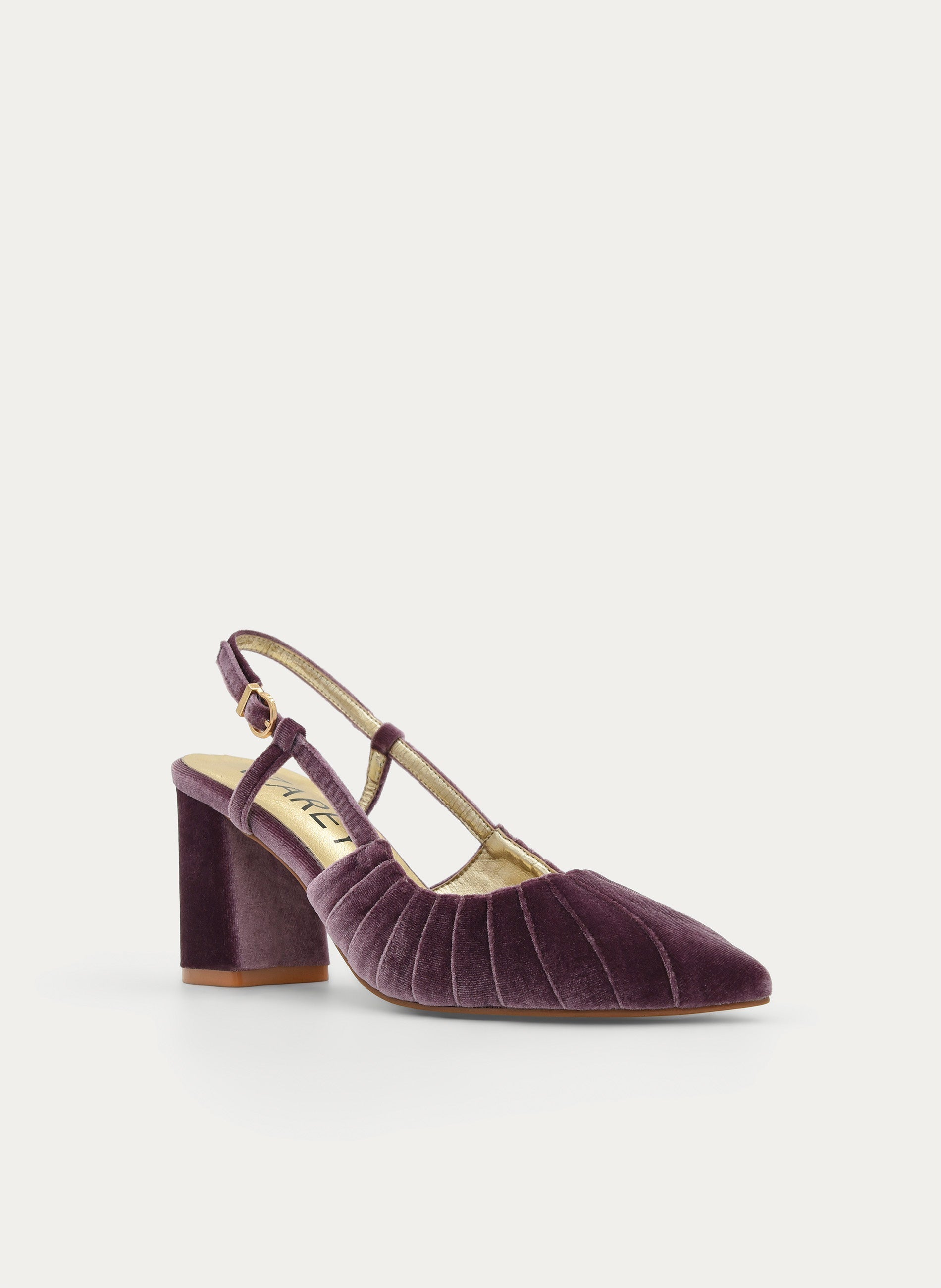 MAUVE SLINGBACK VELVET SHOE