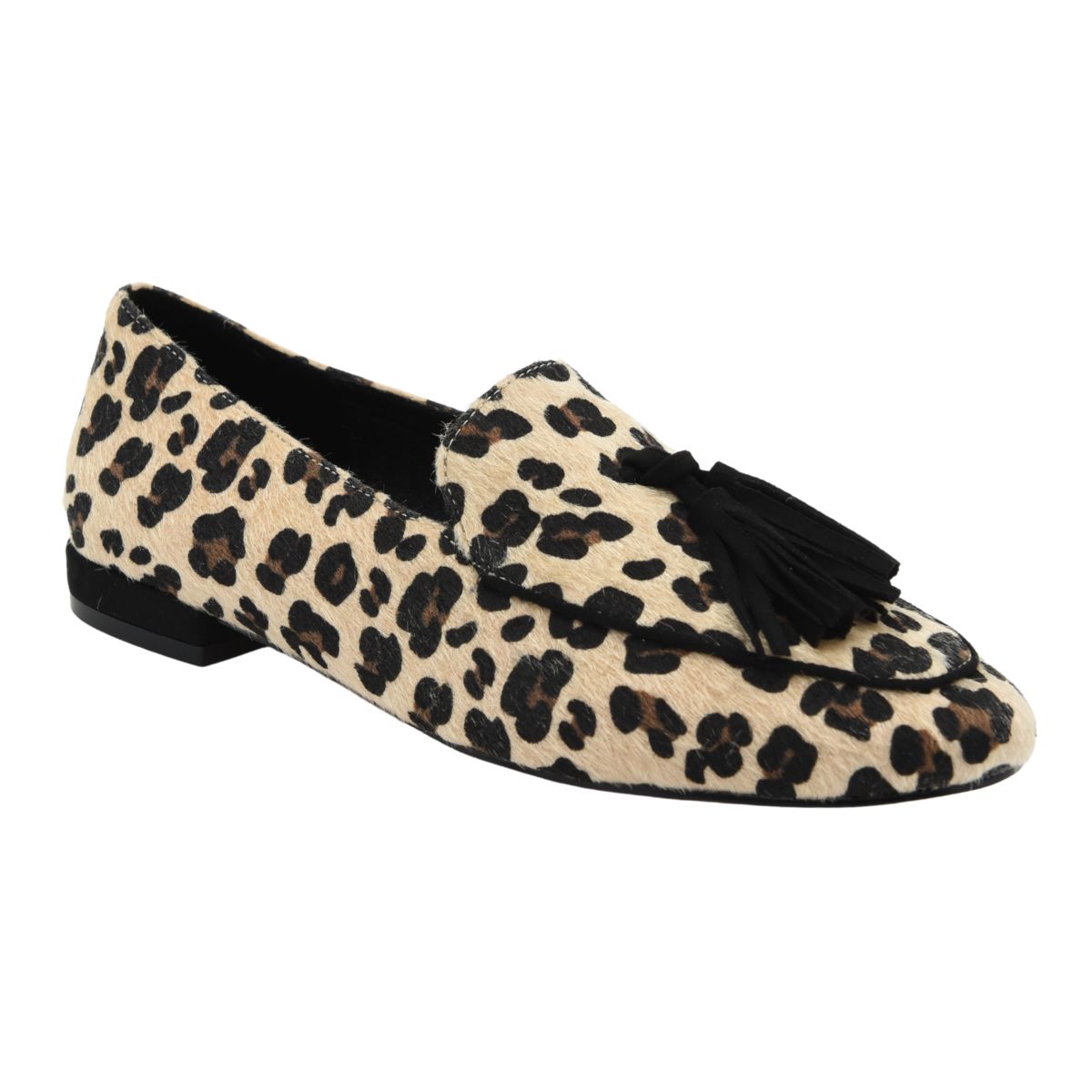 MOCASÍN LEOPARDO BEIGE BORLAS TACÓN BAJO
