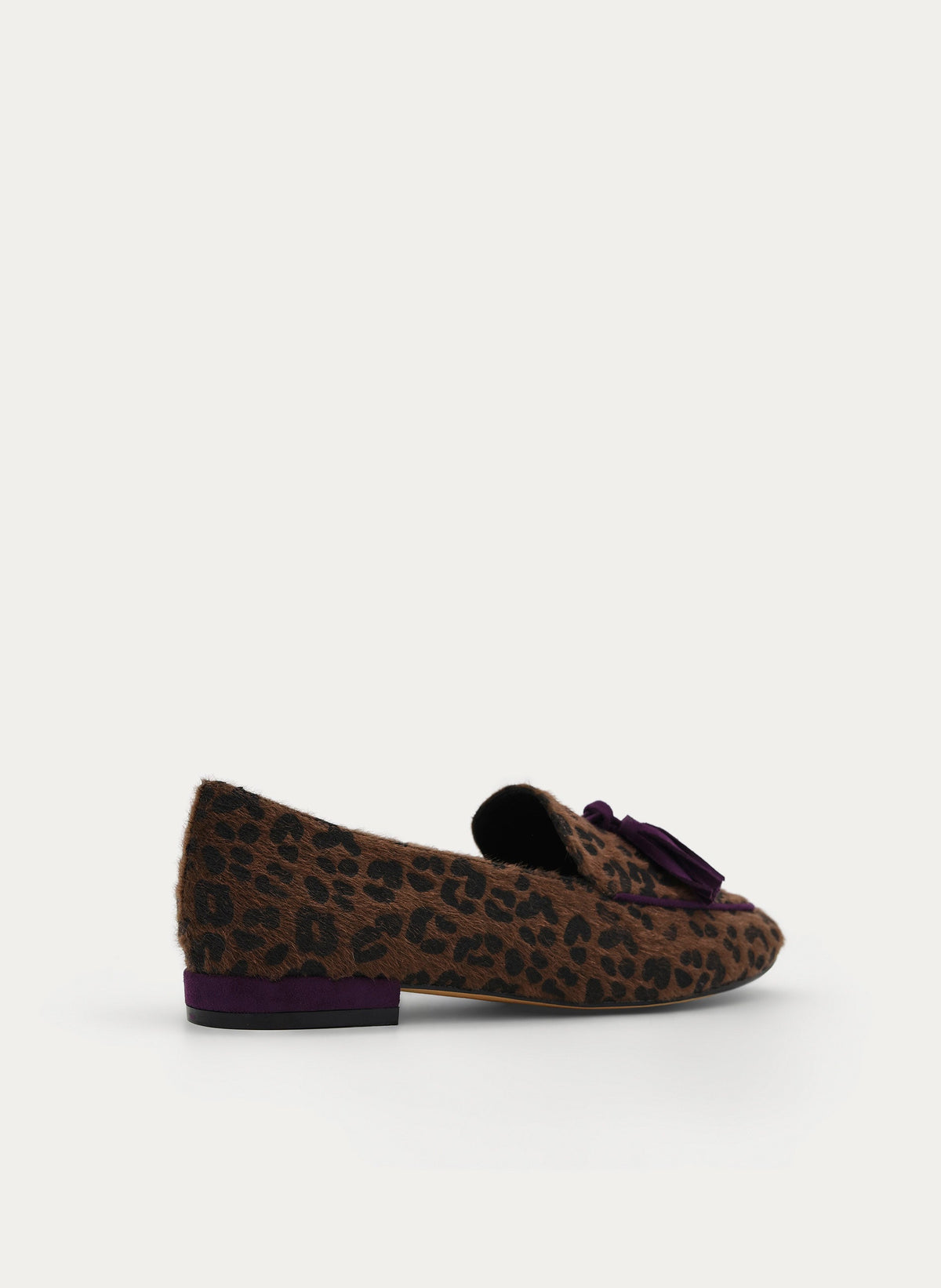 MOCASÍN LEOPARDO MARRÓN BORLAS TACÓN BAJO