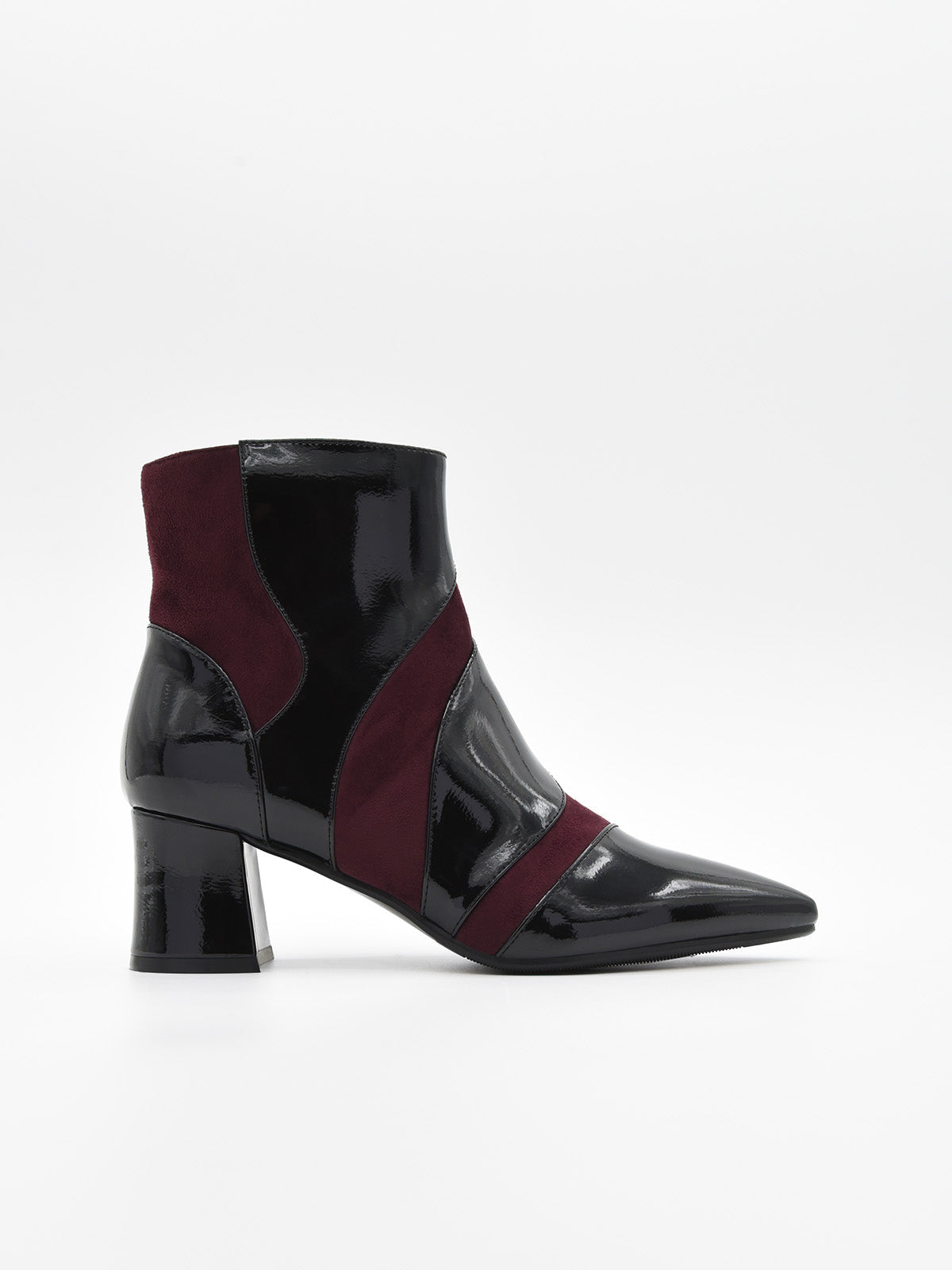 BOTÍN NEGRO COMBINADO CON CHAROL