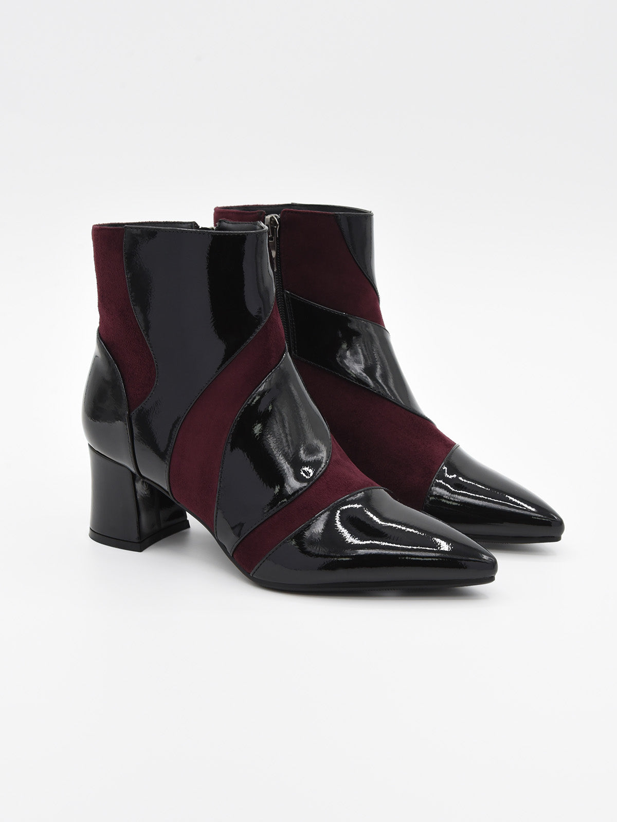 BOTÍN NEGRO COMBINADO CON CHAROL