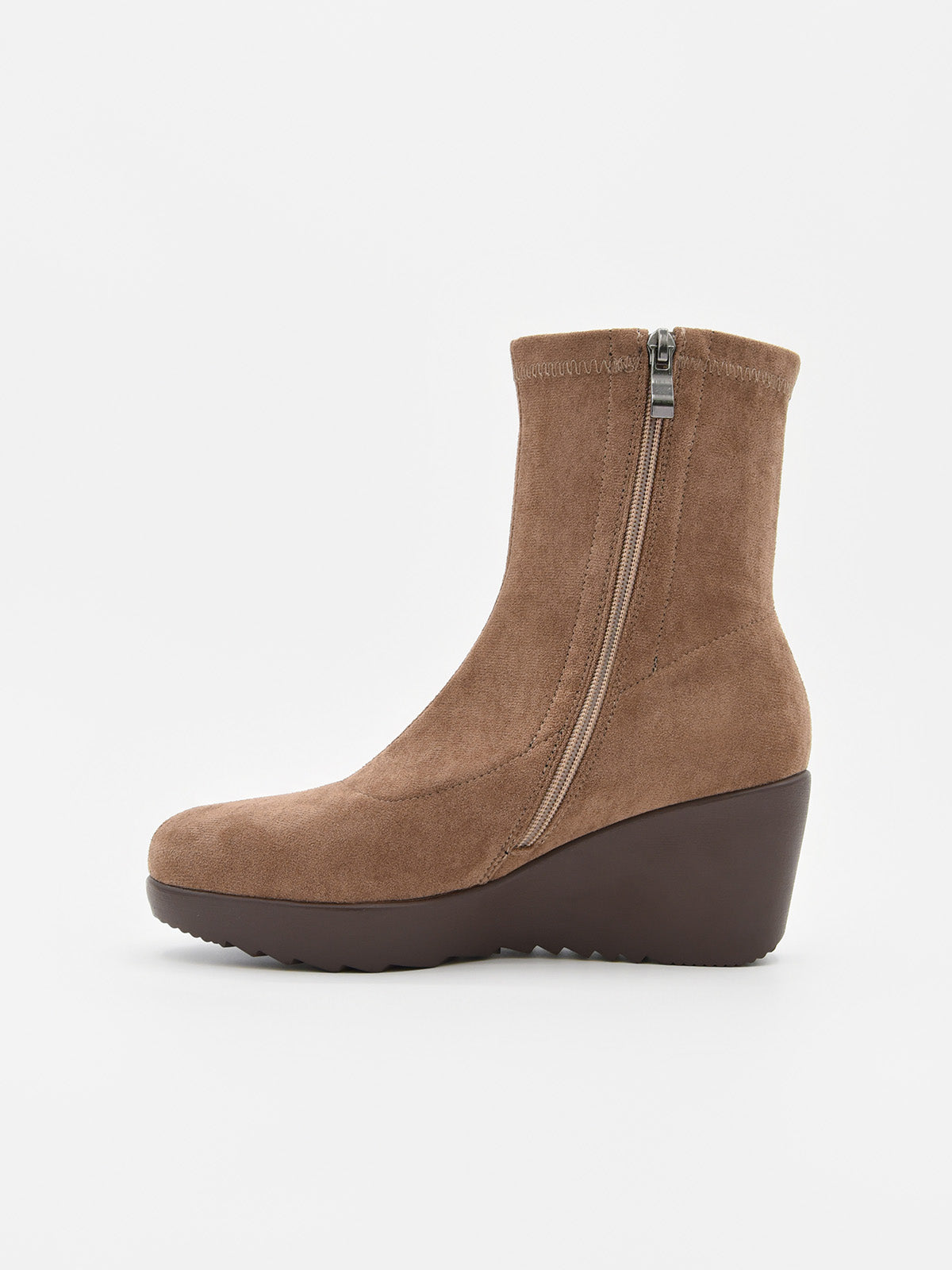 ROSA AMADA TAUPE WEDGE ANKLE BOOT