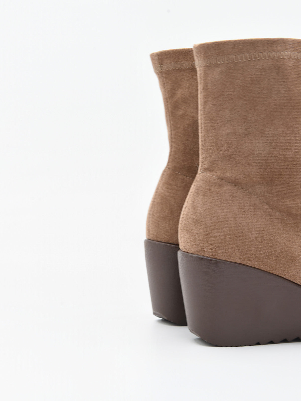 ROSA AMADA TAUPE WEDGE ANKLE BOOT