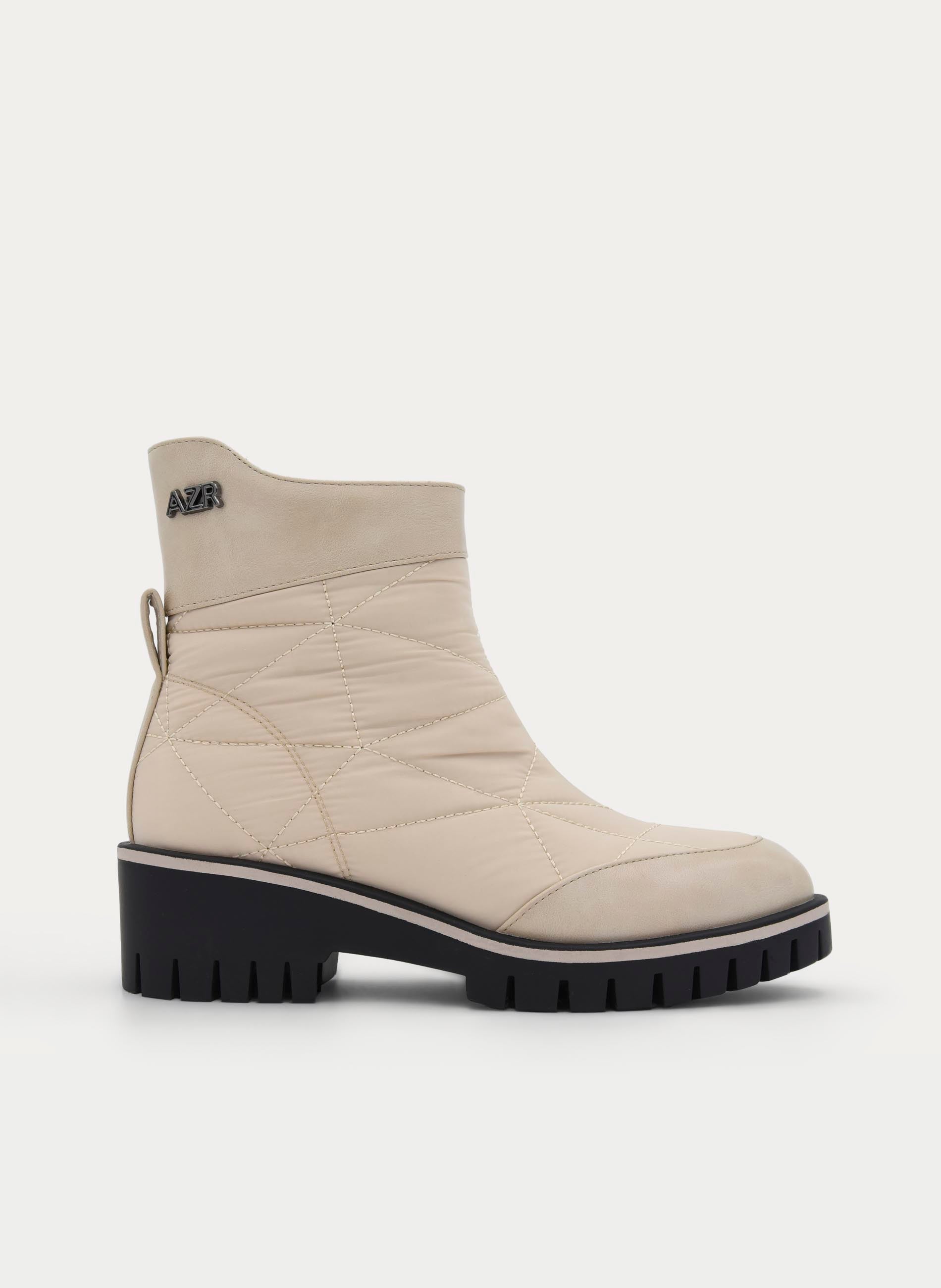 PADDED ICE ANKLE BOOT COMFORTABLE TRACK SOLE