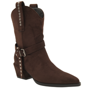 BROWN COWBOY BOOT WITH BUCKLE