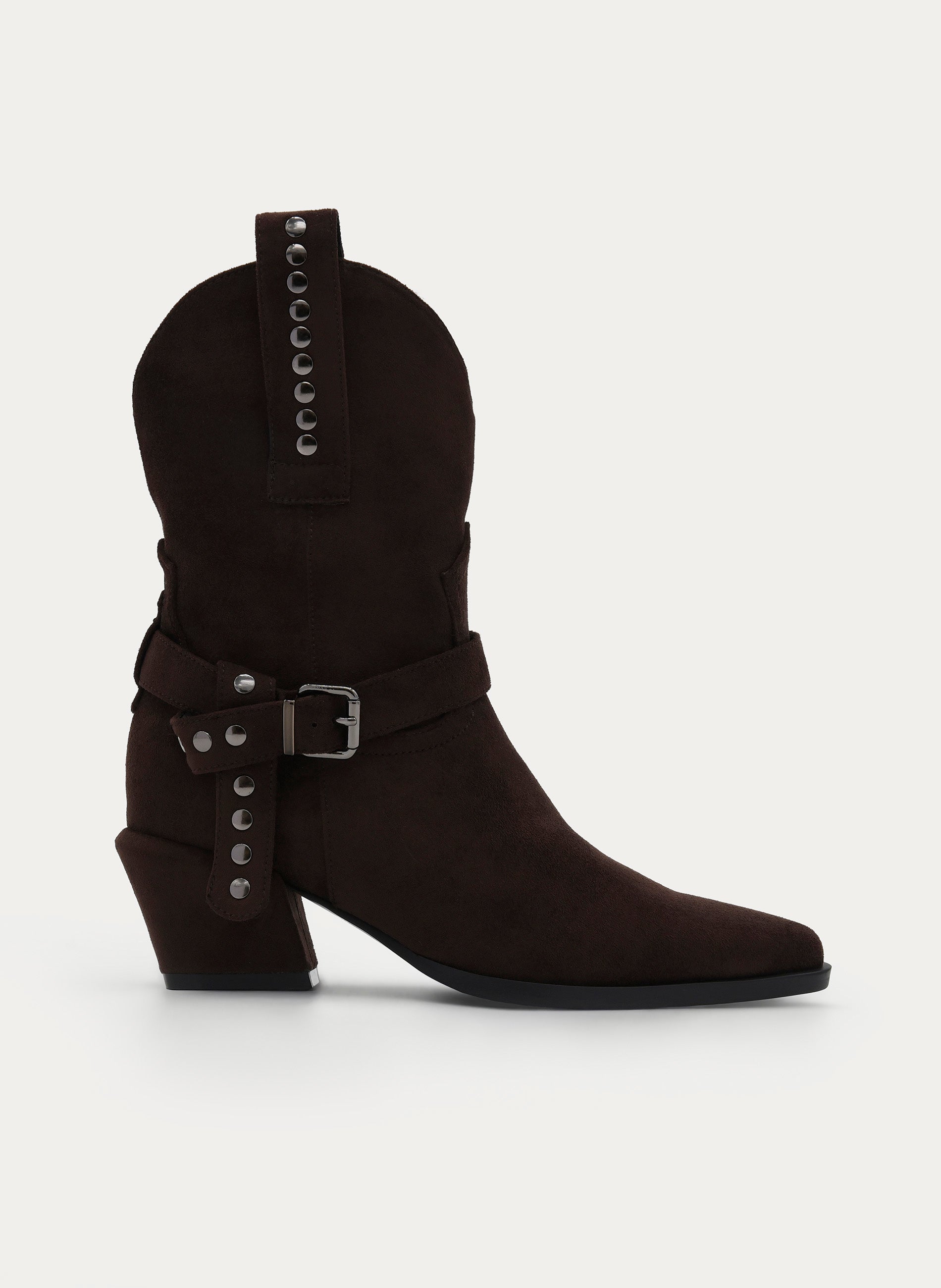 BROWN COWBOY BOOT WITH BUCKLE