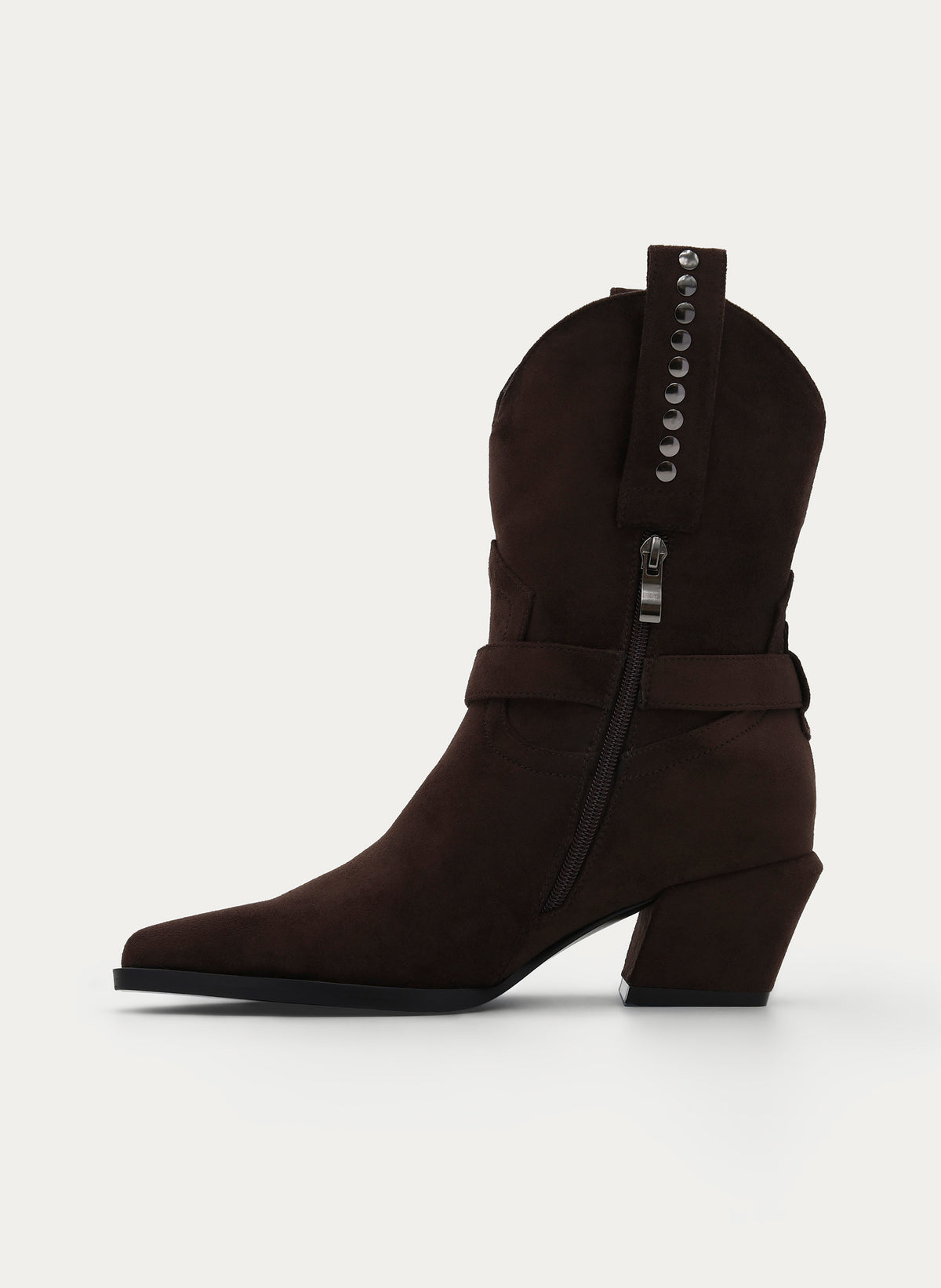 BROWN COWBOY BOOT WITH BUCKLE