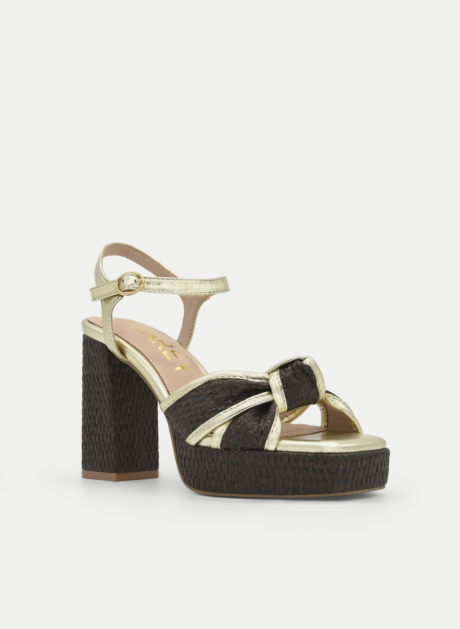 BROWN PLATFORM HEEL SANDAL