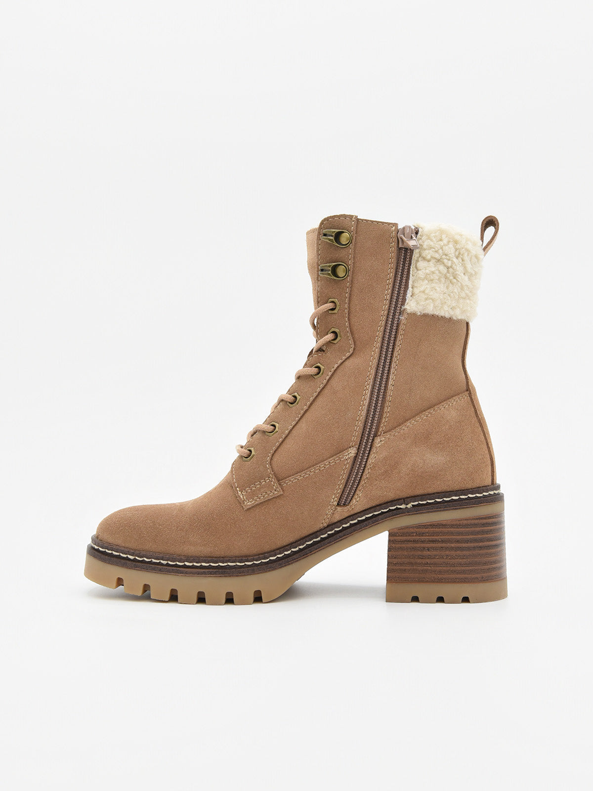 BOTINES MOCHA CON FORRO DE BORREGUITO DE NYREX