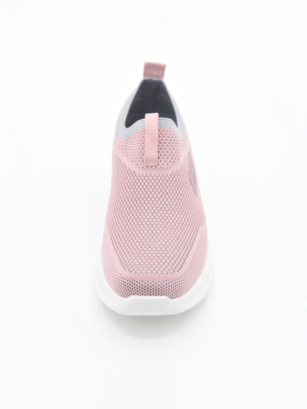 Pink slip-on sneaker with white ergonomic sole