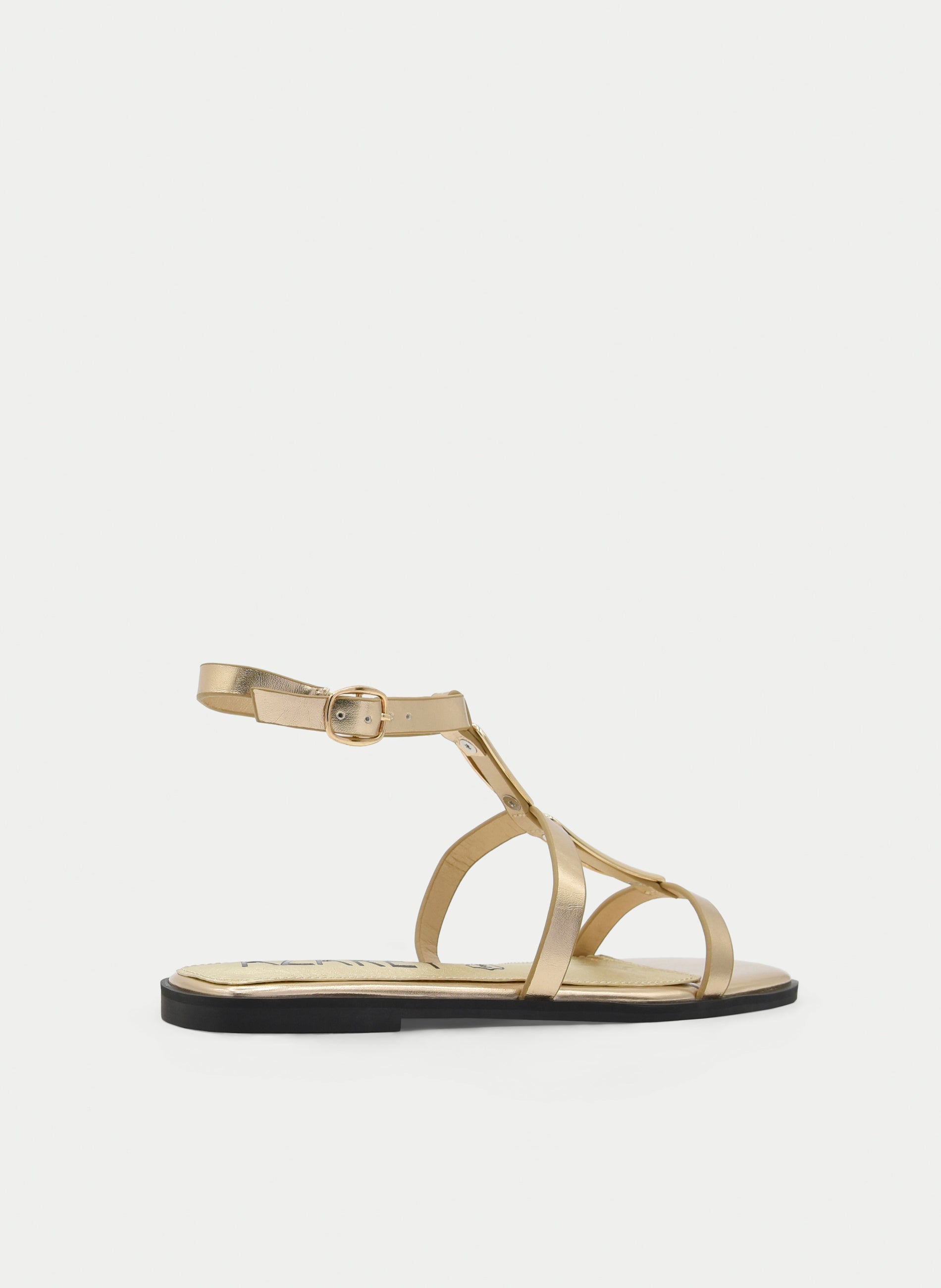 SANDALIAS PLANAS DORADAS