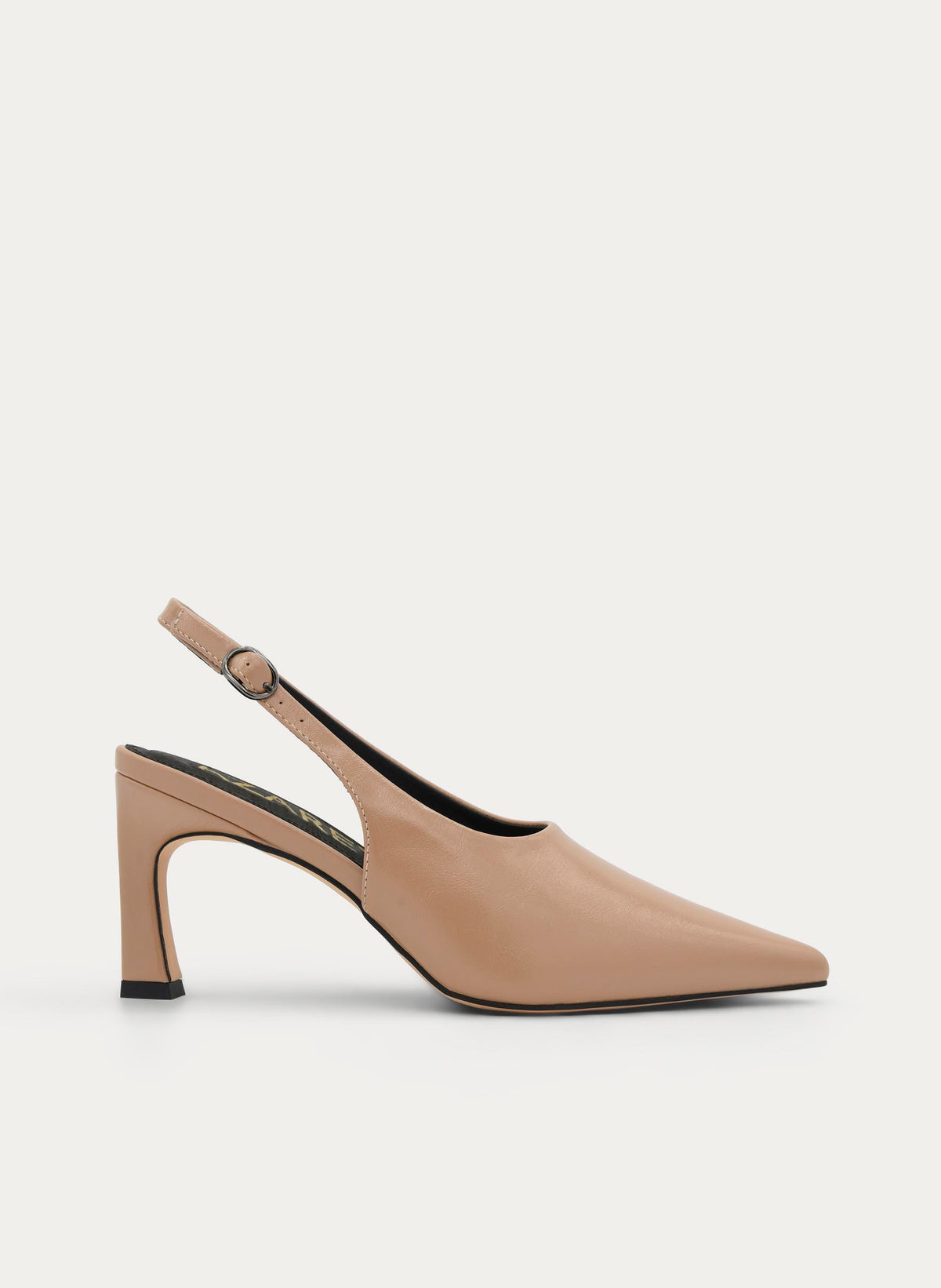 BEIGE SLINGBACK PUMP WITH ELEGANT STILETTO HEEL