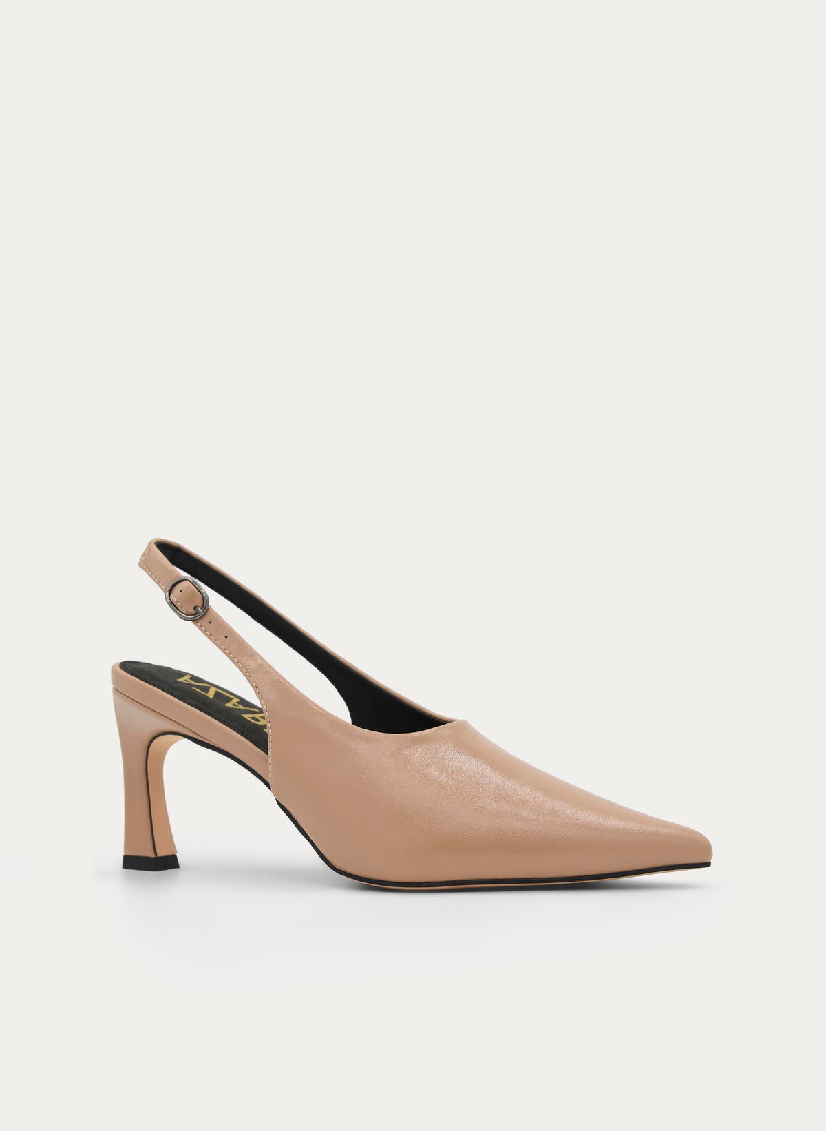 BEIGE SLINGBACK PUMP WITH ELEGANT STILETTO HEEL