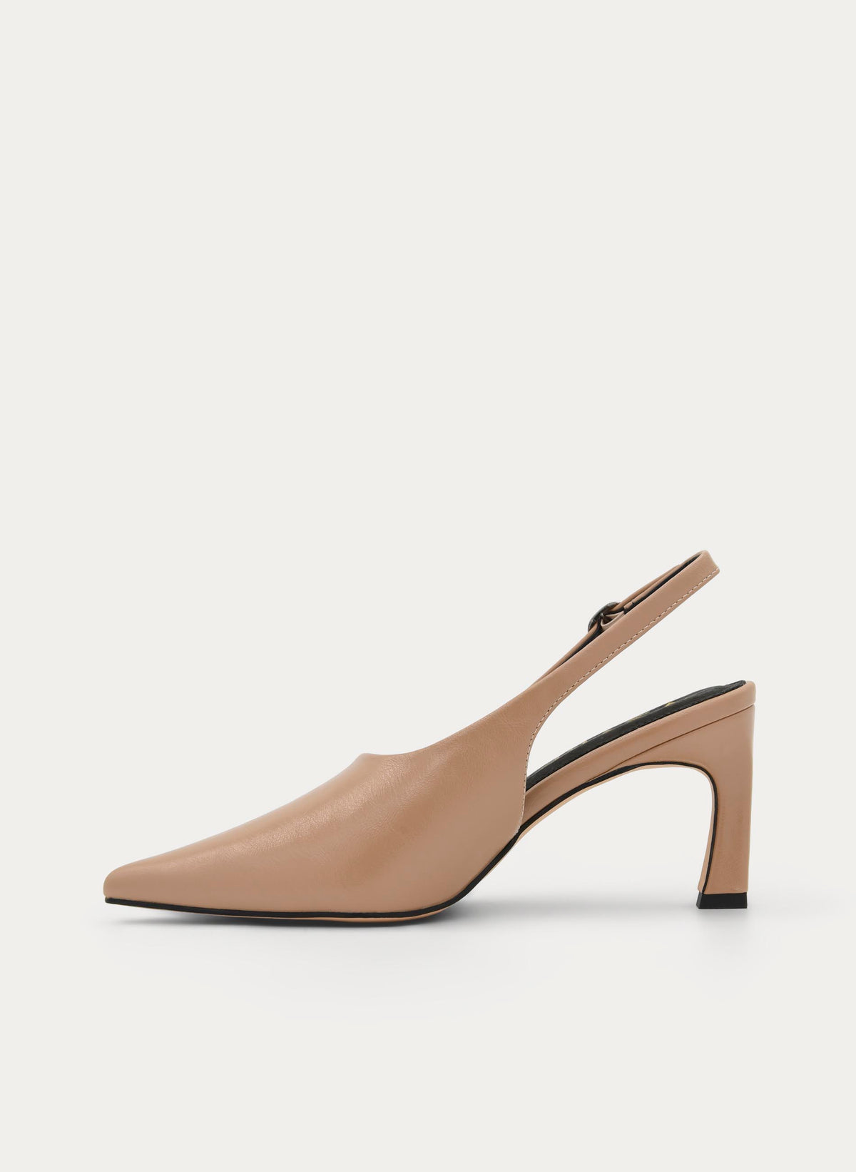 BEIGE SLINGBACK PUMP WITH ELEGANT STILETTO HEEL