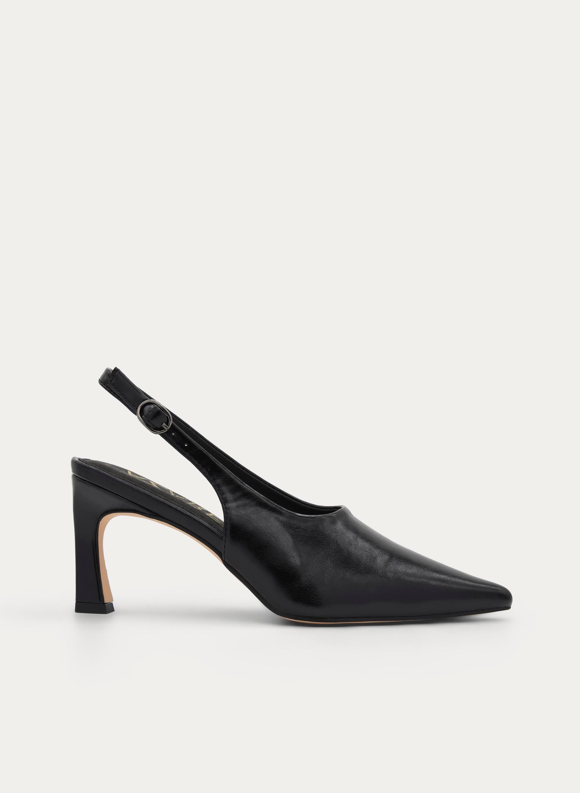 BLACK ELEGANT STILETTO HEEL PUMP
