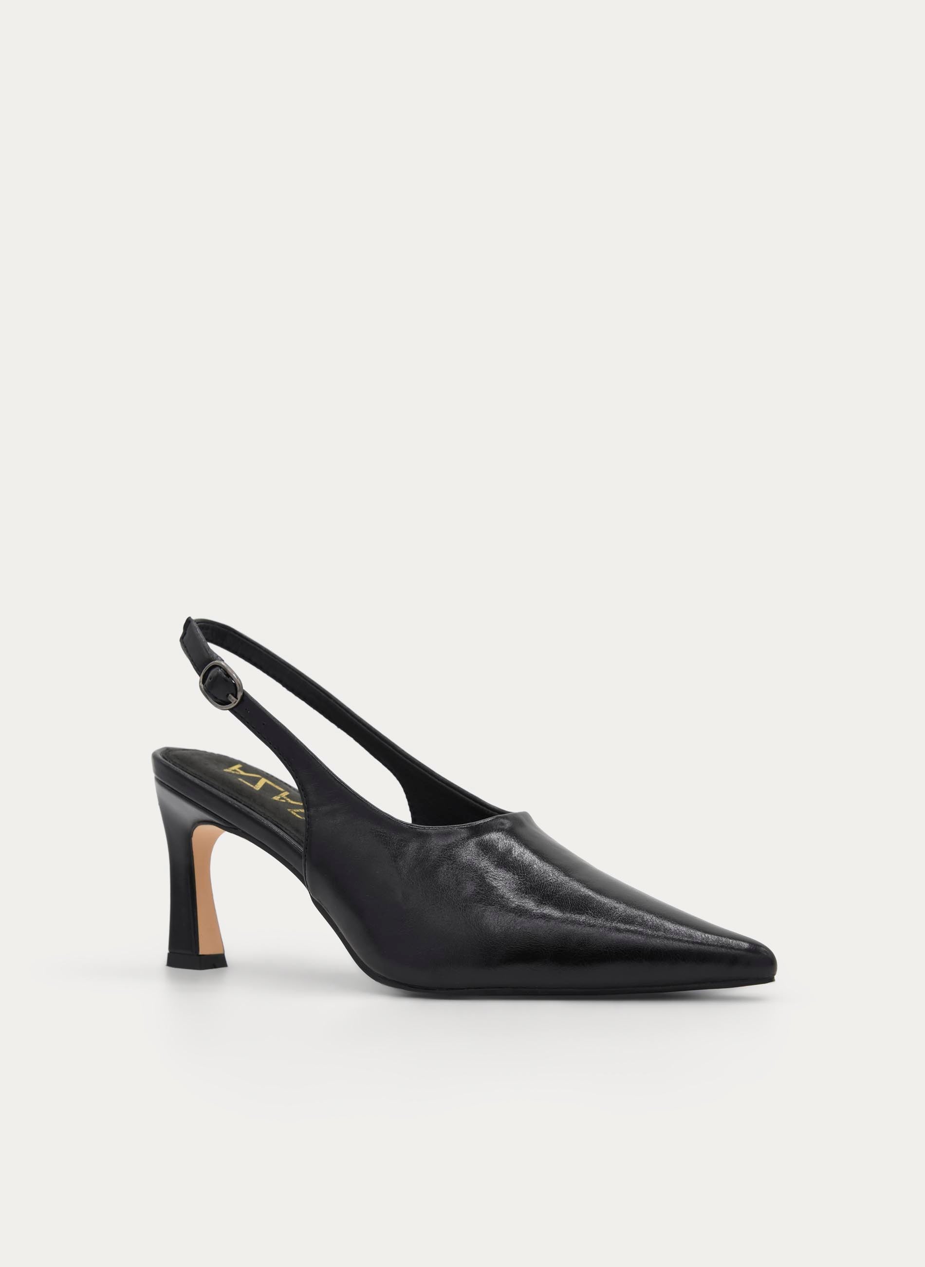 BLACK ELEGANT STILETTO HEEL PUMP