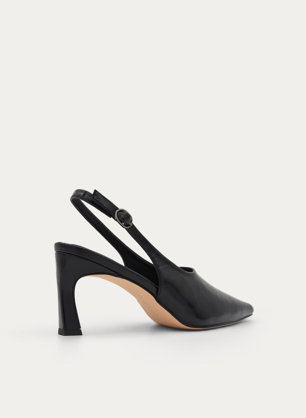 BLACK ELEGANT STILETTO HEEL PUMP