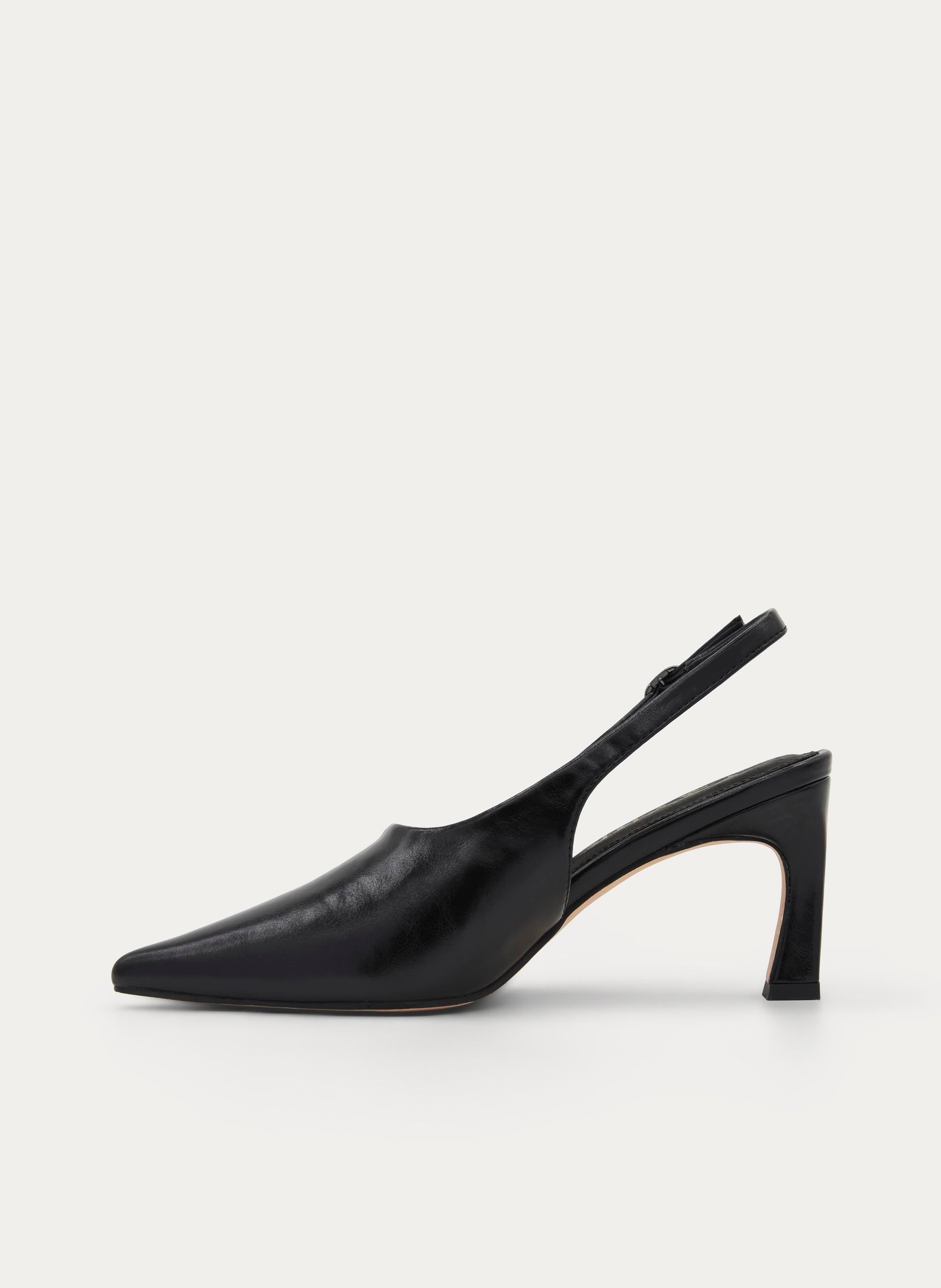 BLACK ELEGANT STILETTO HEEL PUMP