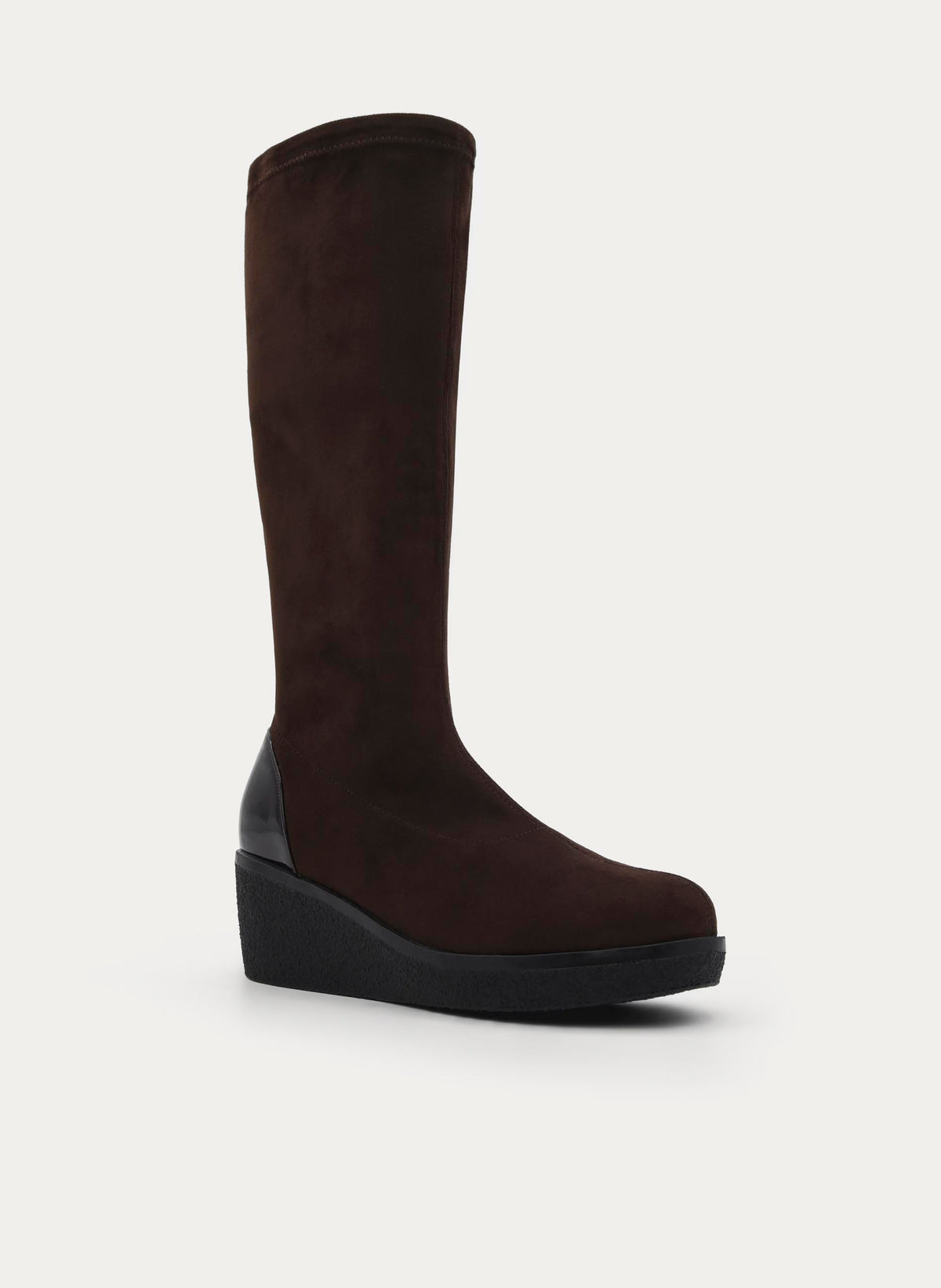 BOTA ALTA MARRÓN CUÑA CONFORT MINIMAL