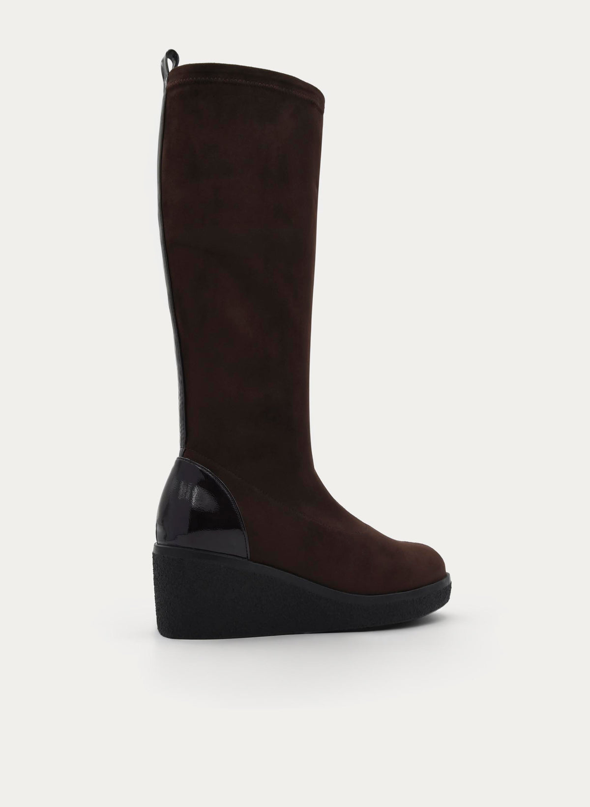 BOTA ALTA MARRÓN CUÑA CONFORT MINIMAL