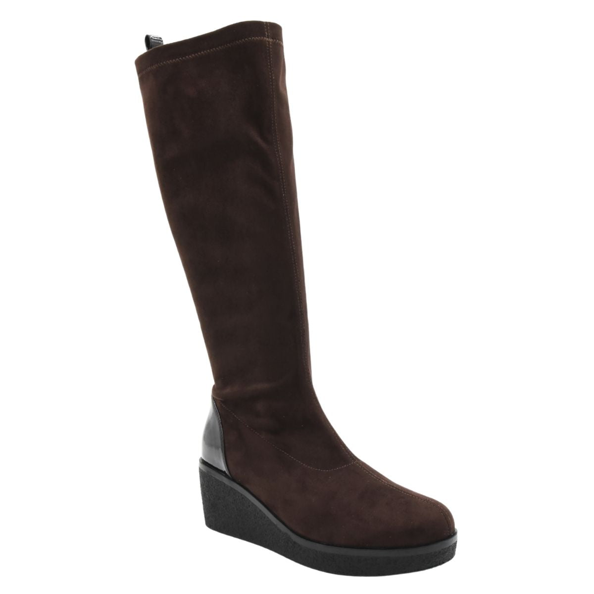 BOTA ALTA MARRÓN CUÑA CONFORT MINIMAL