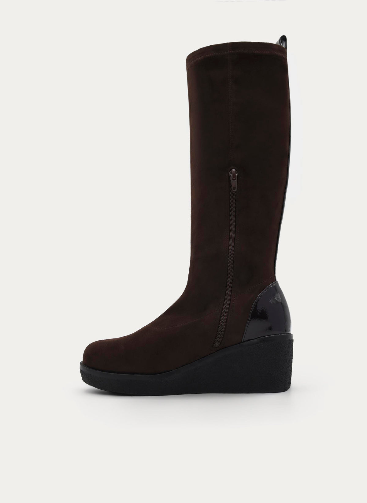 BOTA ALTA MARRÓN CUÑA CONFORT MINIMAL
