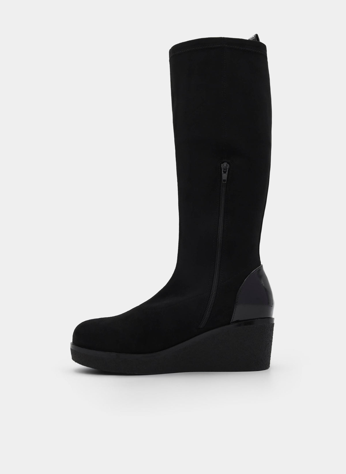 BOTA ALTA NEGRA CUÑA CONFORT MINIMAL
