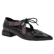 BLACK LOW HEEL MARY JANE SHOE