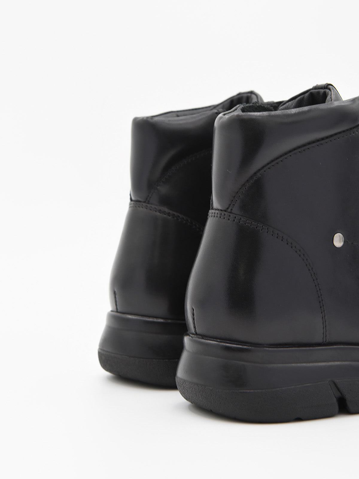 Black lace-up boot