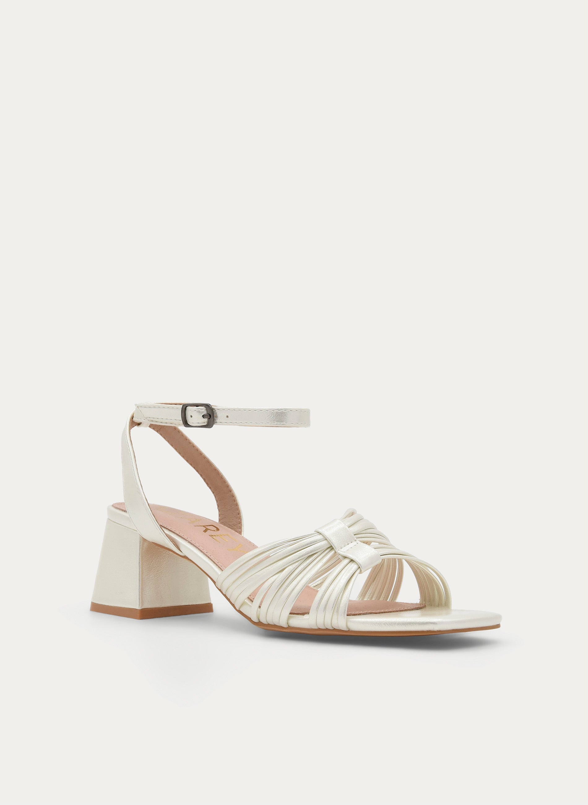PEARL WIDE HEEL STRAPPY SANDAL