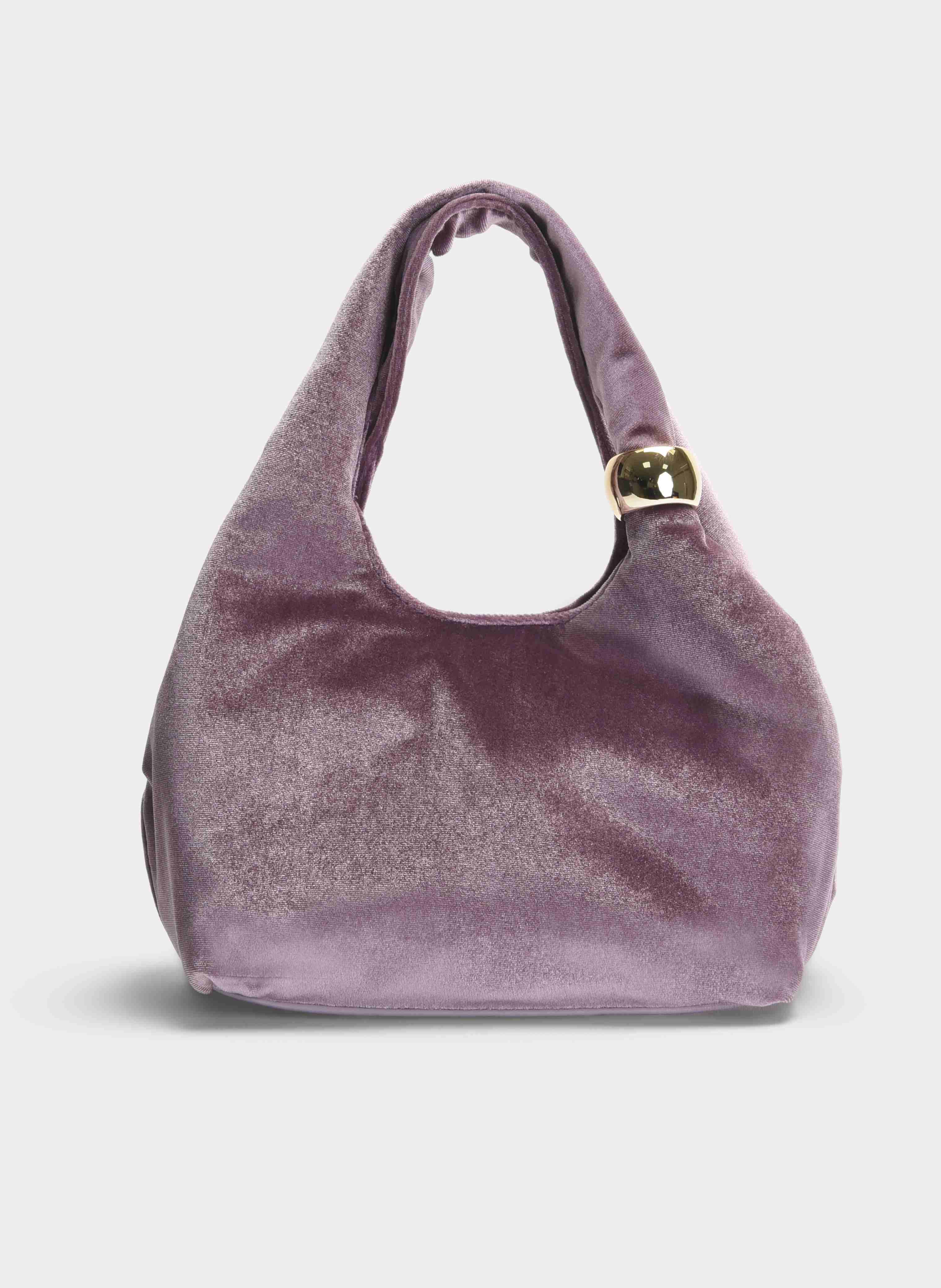 LILAC VELVET PARTY BAG SHOULDER CHAIN