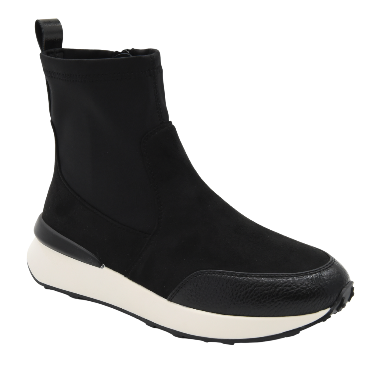 BOTÍN DEPORTIVO NEGRO CUÑA CASUAL