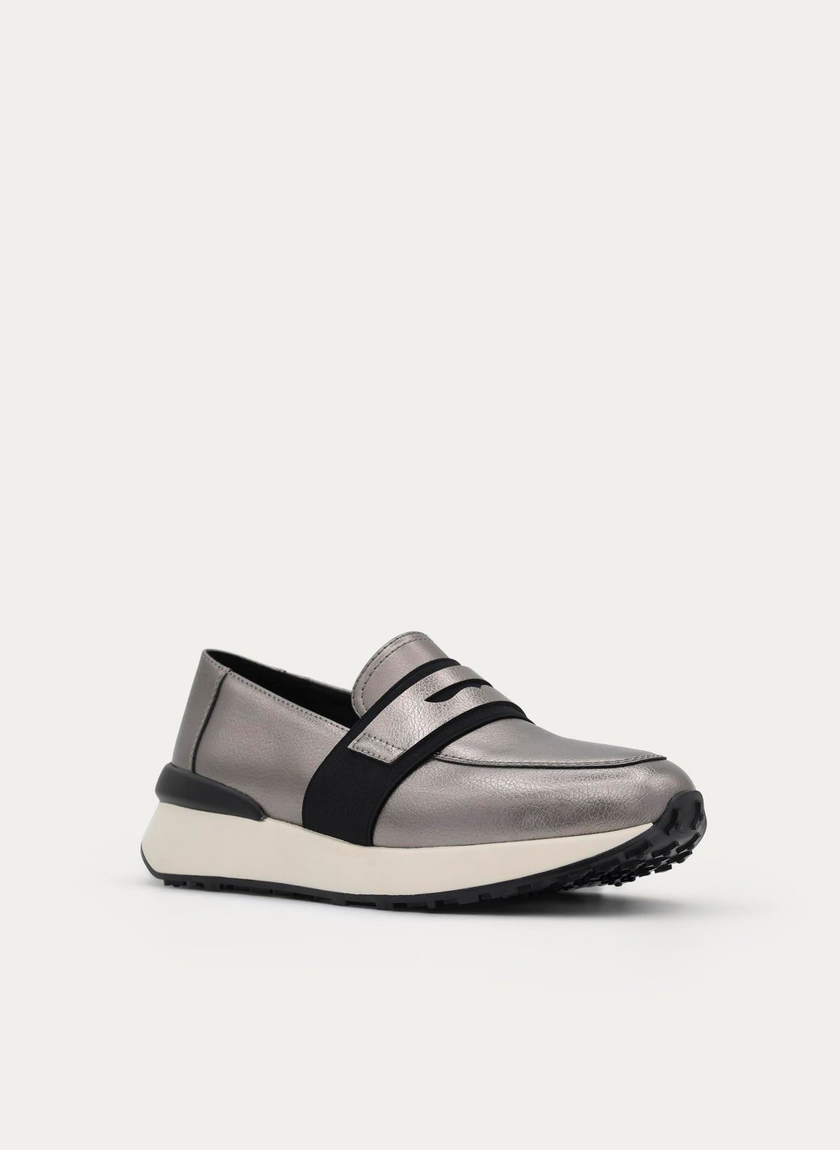 MOCASÍN PLOMO DEPORTIVO CUÑA ELÁSTICOS