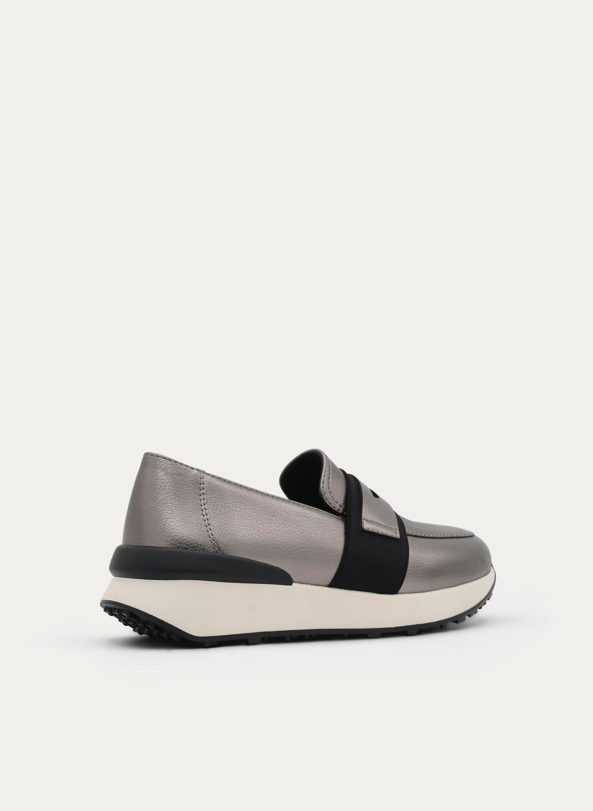 MOCASÍN PLOMO DEPORTIVO CUÑA ELÁSTICOS