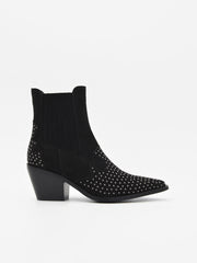 BOTÍN COWBOY NEGRO CON TACHAS
