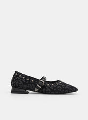 MERCEDITA NEGRA DE LEOPARDO CON TACHAS
