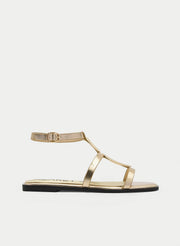 SANDALIAS PLANAS DORADAS